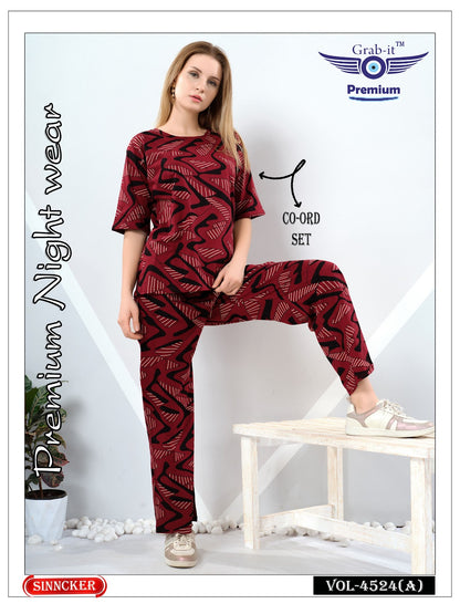 Vol 4524 A Grab It Sinker Co Ord Set Manufacturer Ahmedabad