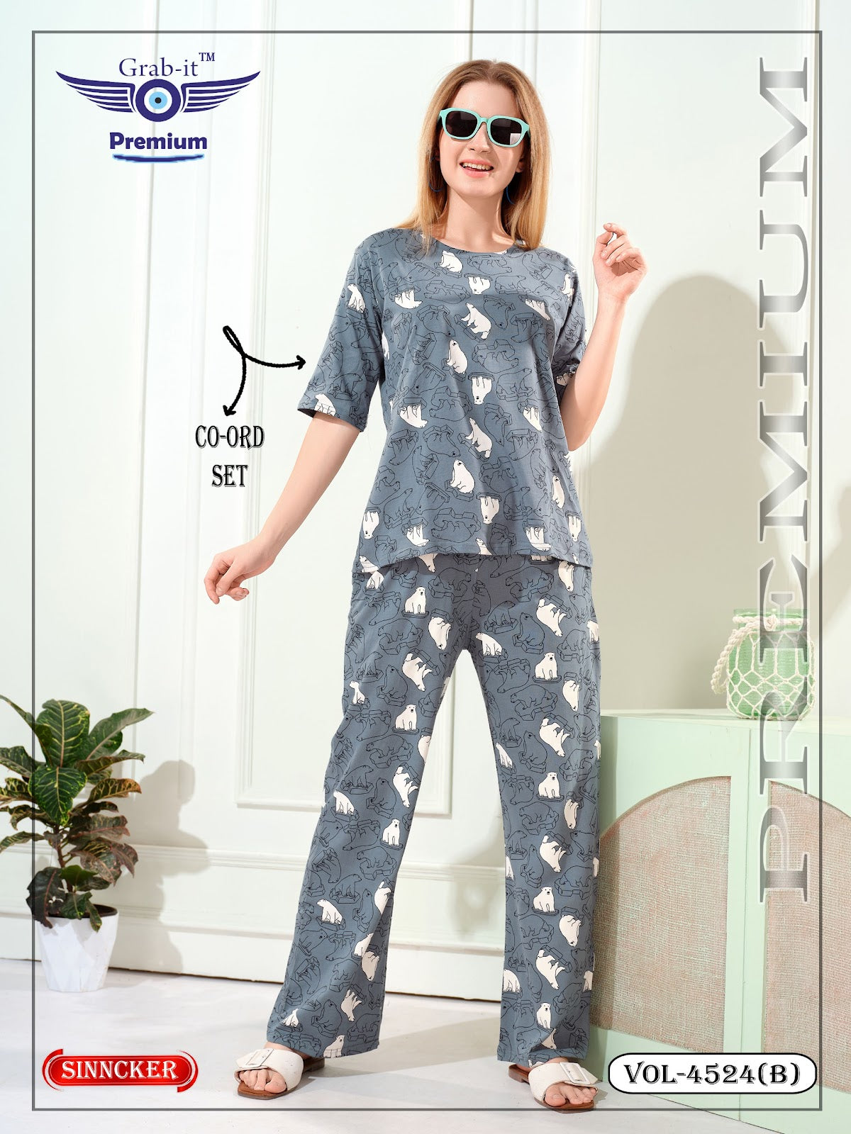 Vol 4524 B Grab It Sinker Co Ord Set Exporter Gujarat