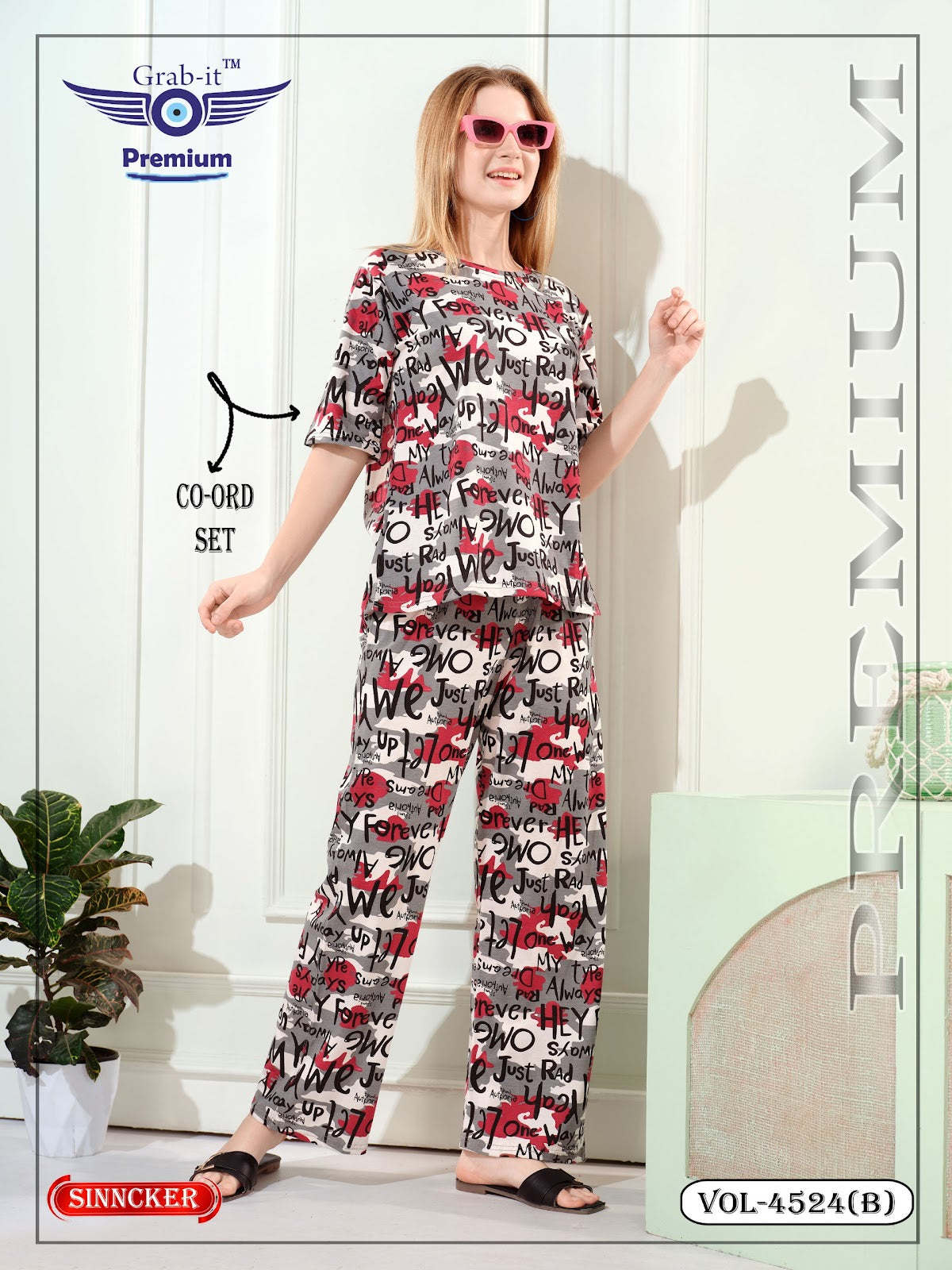 Vol 4524 B Grab It Sinker Co Ord Set Exporter Gujarat