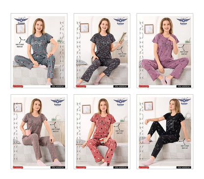 Vol 4525 A Grab It Sinker Pyjama Night Suits Exporter India