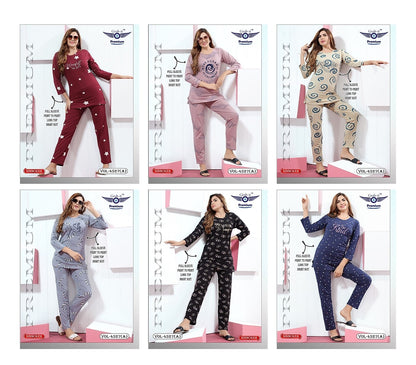 Vol 4527 A Grab It Sinker Kurta Night Suits Wholesaler Gujarat