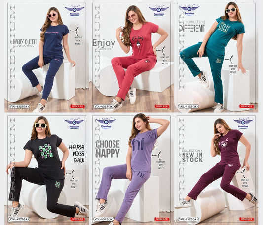 Vol 4528 A Grab It Sinker Pyjama Night Suits Wholesale