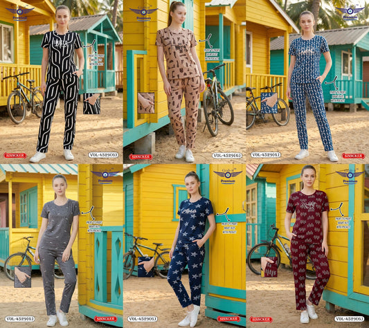 Vol 4529 G Grab It Sinker Pyjama Night Suits Manufacturer
