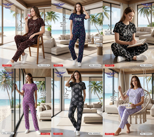 Vol 4529 J Grab It Sinker Pyjama Night Suits Manufacturer