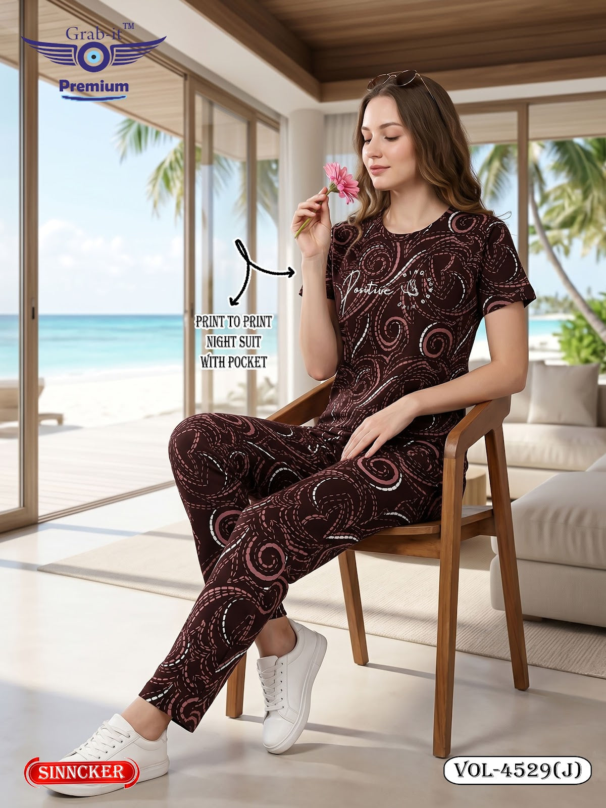 Vol 4529 J Grab It Sinker Pyjama Night Suits Manufacturer