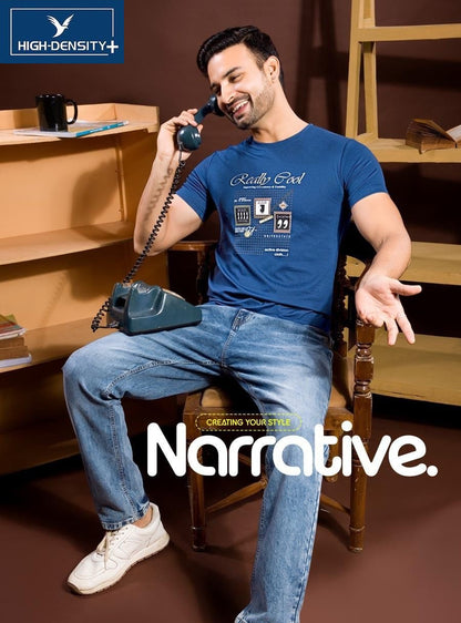 Vol 4572-4579 High Density Tencil Lycra Mens Tshirts Wholesaler