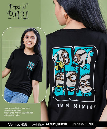 Vol 458 Papa Ki Pari Lycra Tencil Girls Top Wholesale Rate