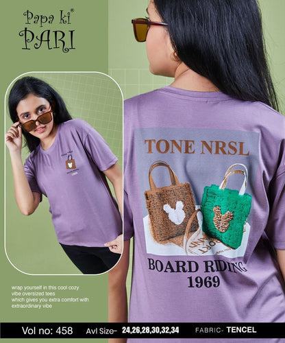 Vol 458 Papa Ki Pari Lycra Tencil Girls Top Wholesale Rate