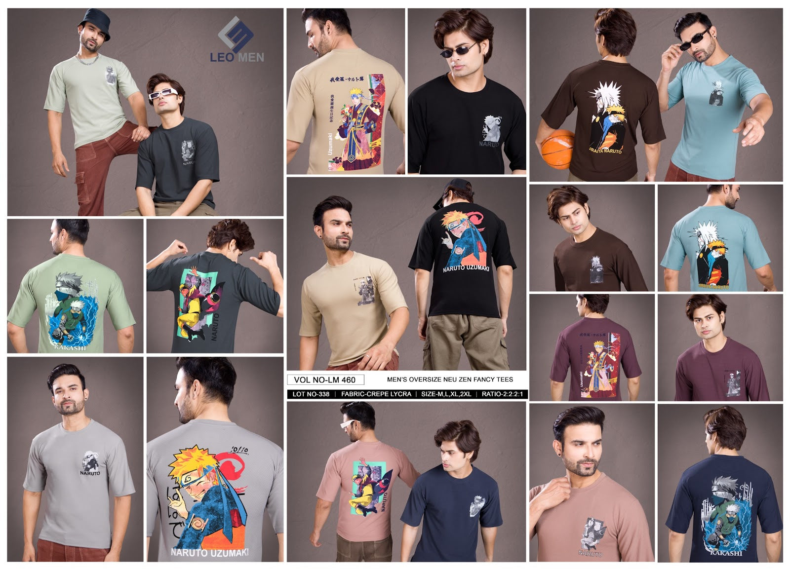 Vol 460 Leo Crepe Mens Tshirts Exporter Gujarat