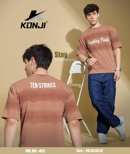 Vol 462 Konji Crepe Mens Tshirts Wholesale Price