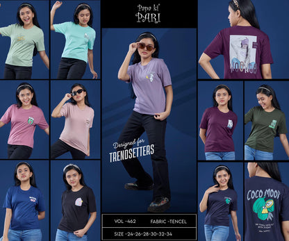Vol 462 Papa Ki Pari Tencil Girls Top Wholesale Rate