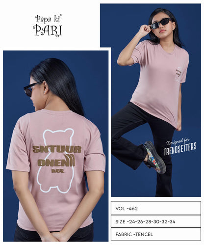 Vol 462 Papa Ki Pari Tencil Girls Top Wholesale Rate