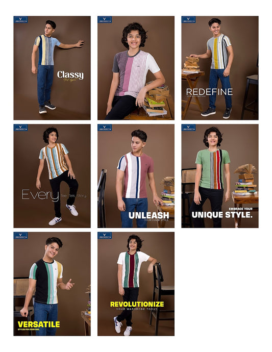 Vol 4665 To 4672 High Density Vertical Boys Tshirt Wholesale Price