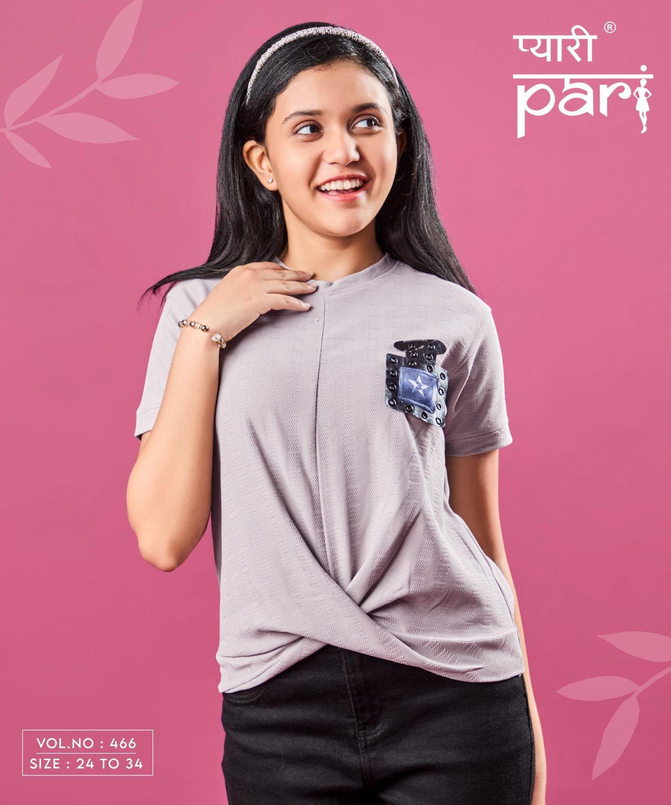 Vol 466 Pyari Pari Imported Girls Top Wholesale