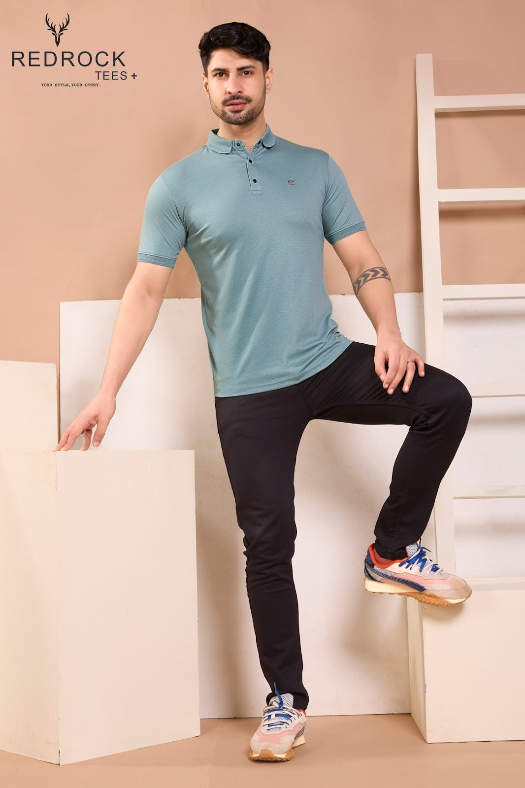 Vol 466 To 473 Redrock Tencil Lycra Mens Tshirts Exporter