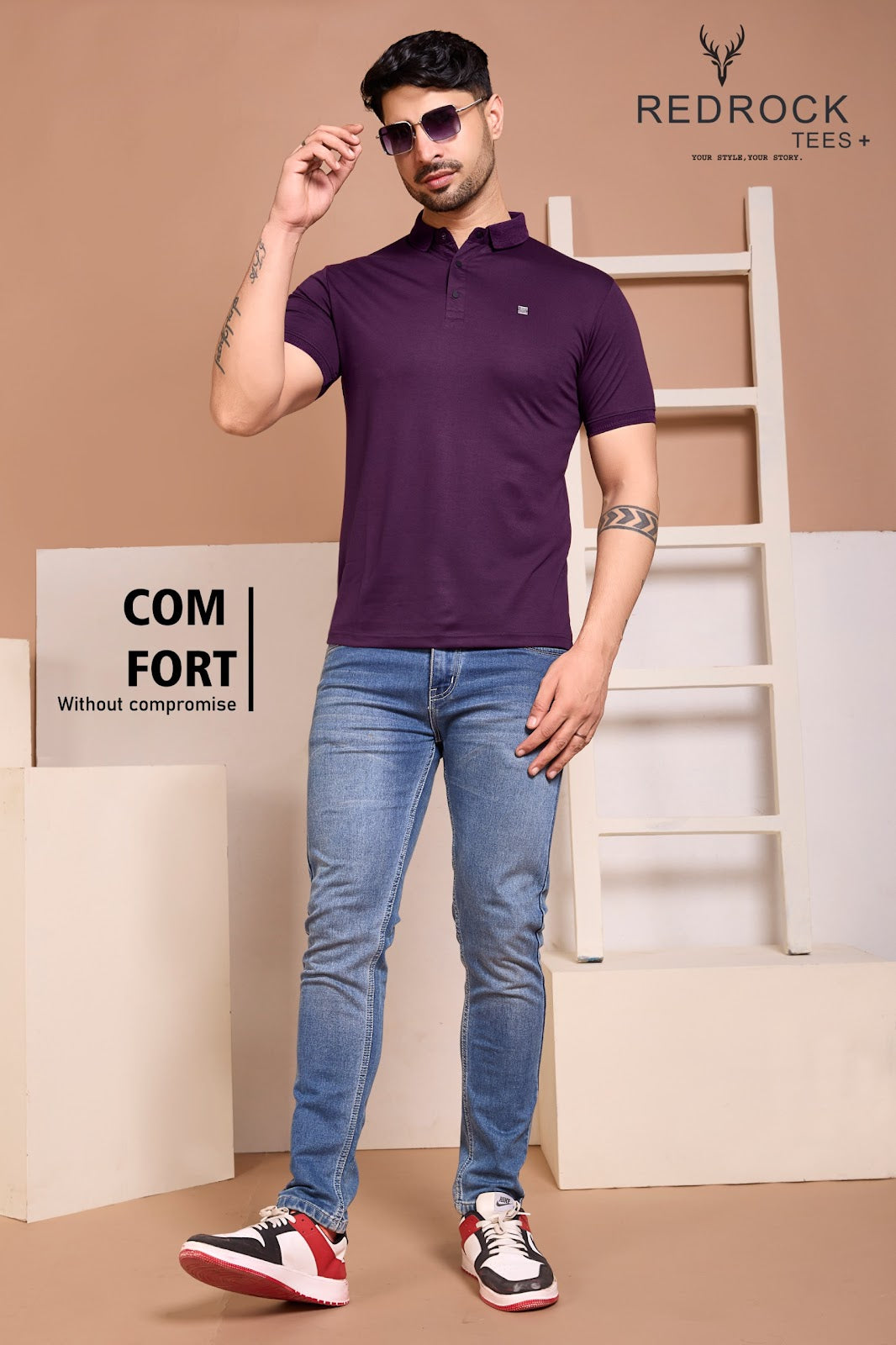 Vol 466 To 473 Redrock Tencil Lycra Mens Tshirts Exporter