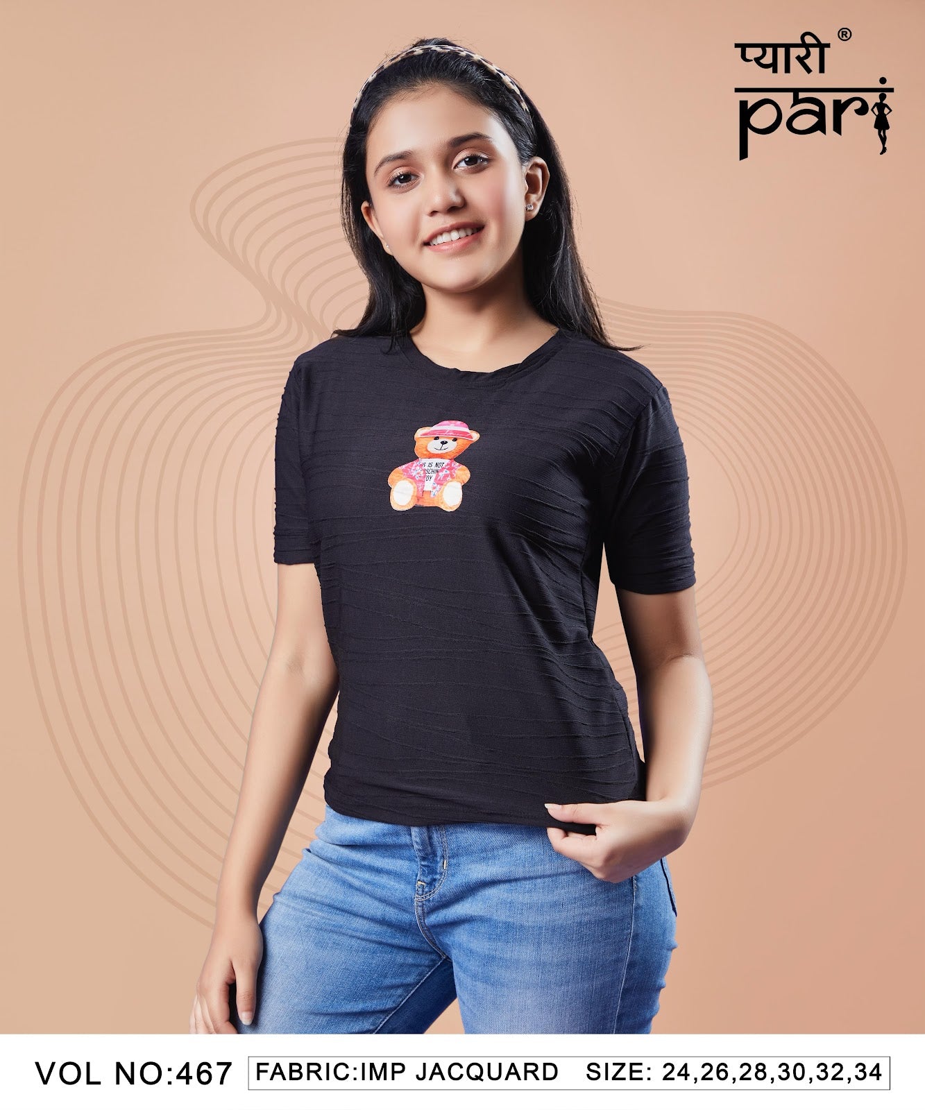 Vol 467 Pyari Pari Imported Girls Top Wholesaler