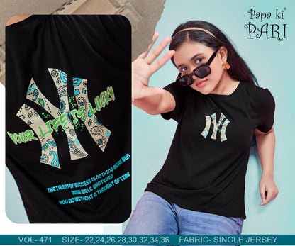 Vol 471 Papa Ki Pari Biowash Girls Top Wholesale