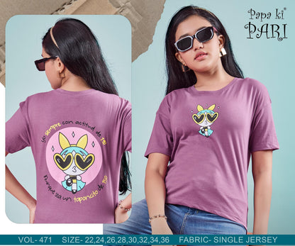 Vol 471 Papa Ki Pari Biowash Girls Top Wholesale