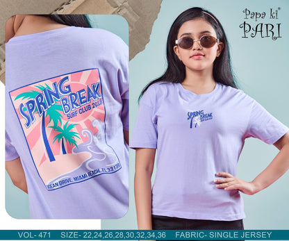 Vol 471 Papa Ki Pari Biowash Girls Top Wholesale