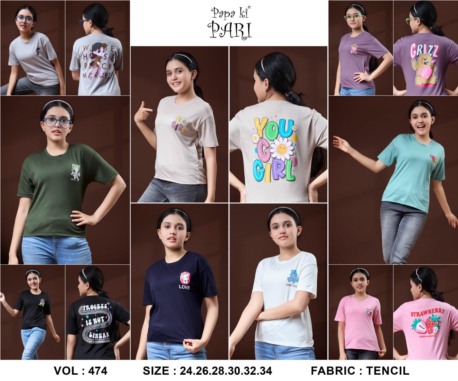 Vol 474 Papa Ki Pari Tencil Girls Top Supplier