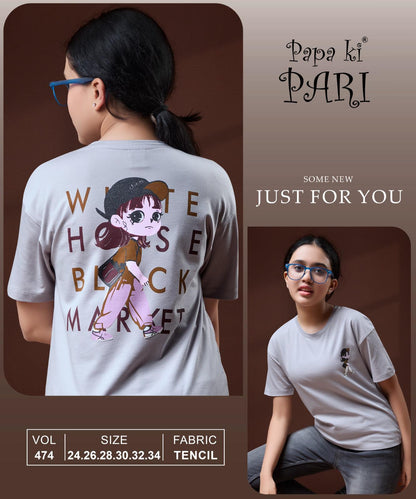 Vol 474 Papa Ki Pari Tencil Girls Top Supplier