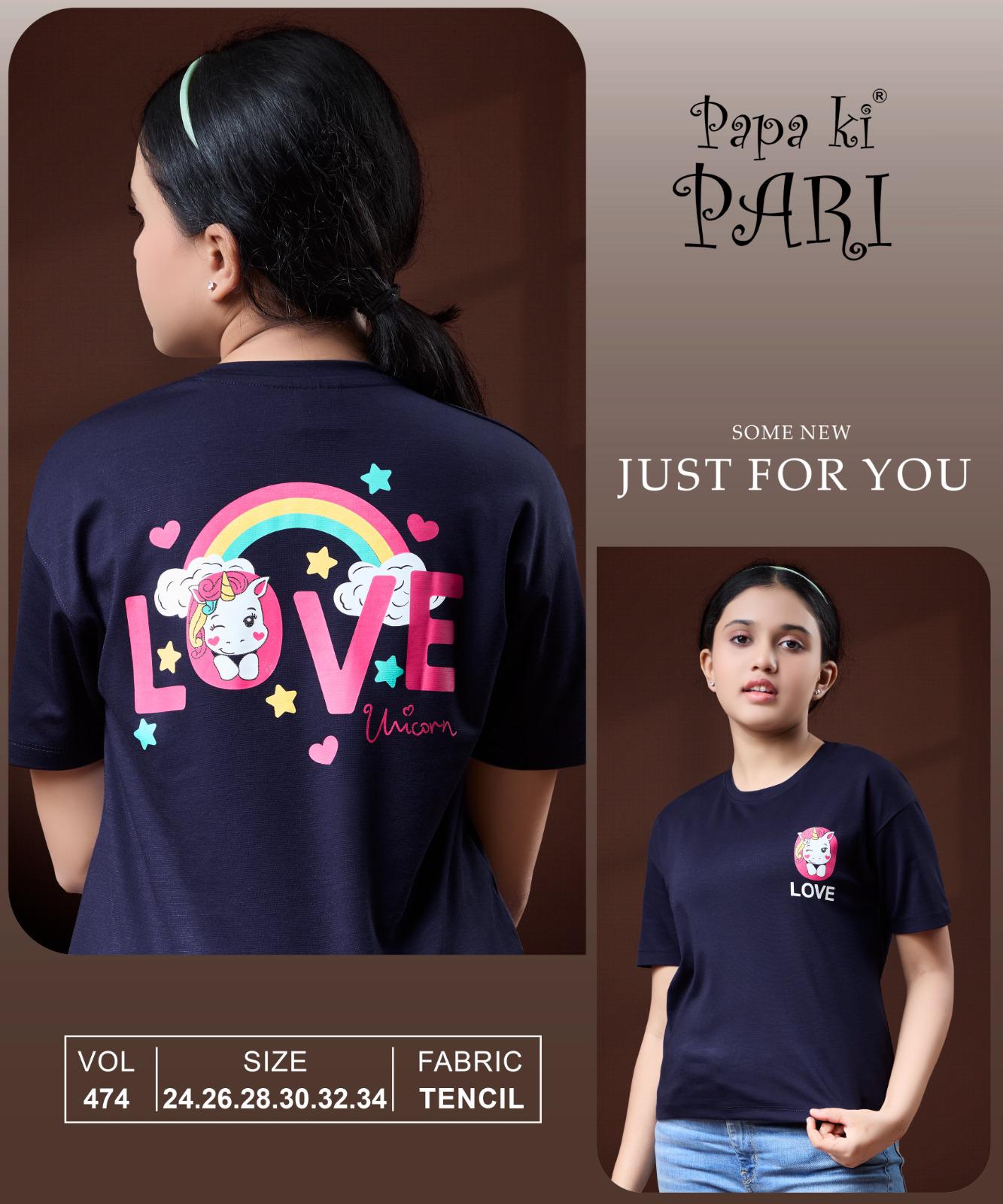Vol 474 Papa Ki Pari Tencil Girls Top Supplier