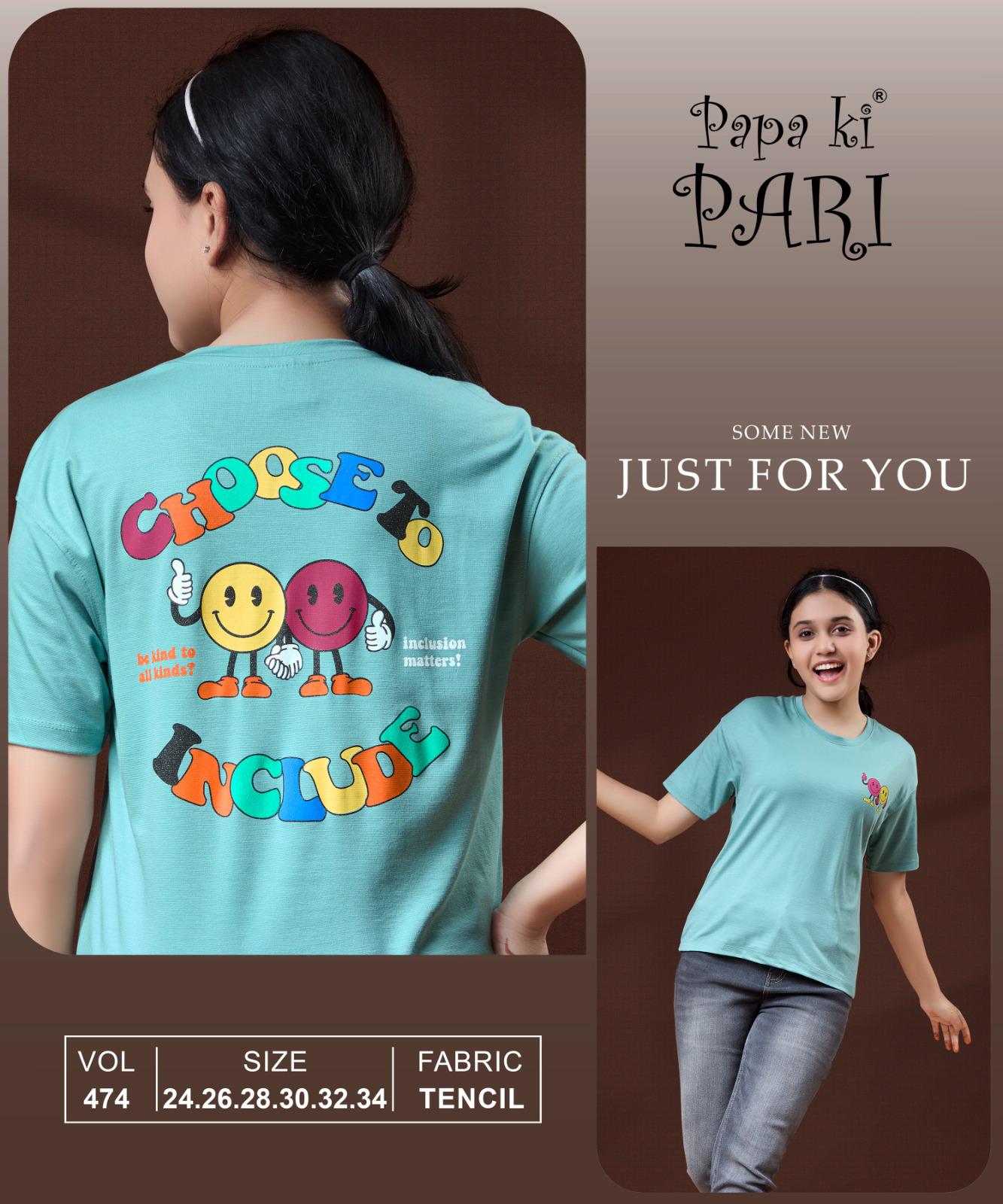 Vol 474 Papa Ki Pari Tencil Girls Top Supplier