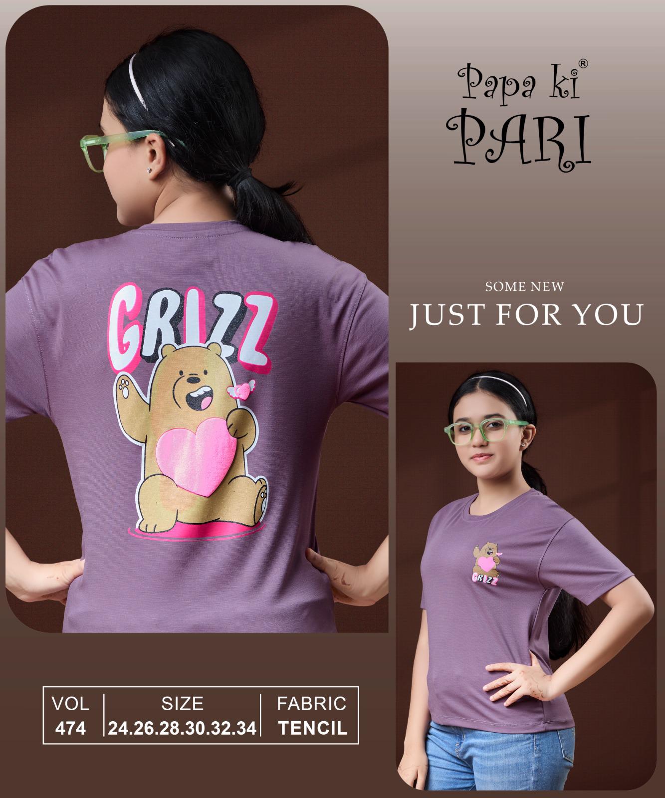 Vol 474 Papa Ki Pari Tencil Girls Top Supplier