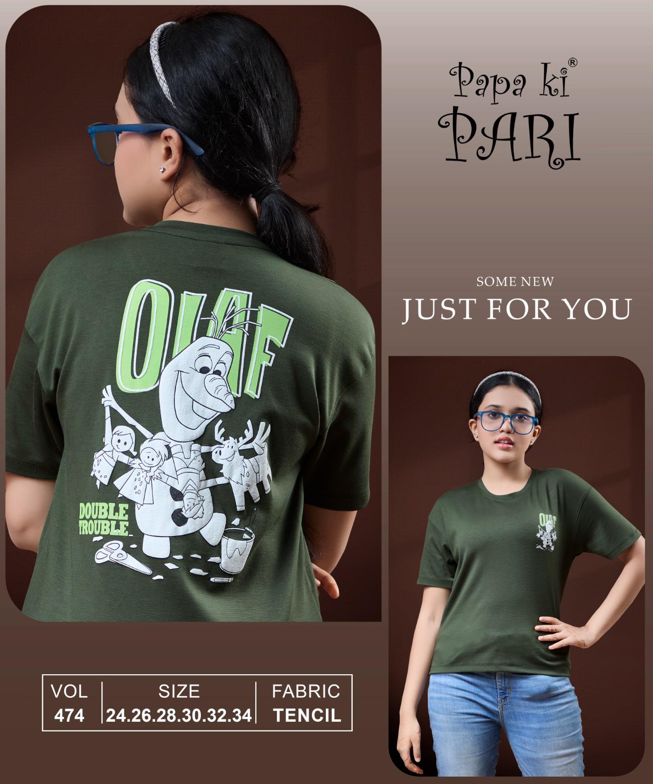 Vol 474 Papa Ki Pari Tencil Girls Top Supplier