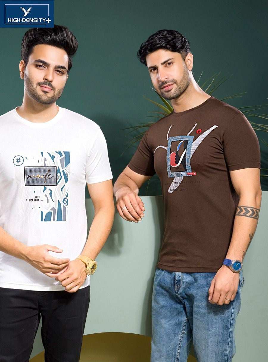 Vol 4778-4785 High Density Tencil Lycra Mens Tshirts Wholesaler