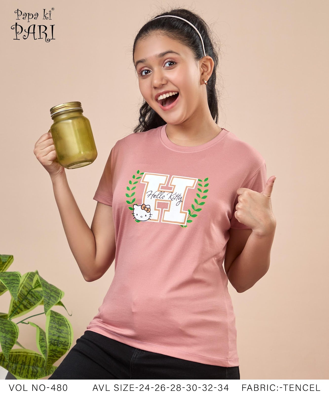 Vol 480 Papa Ki Pari Tencel Lycra Girls Top Wholesale