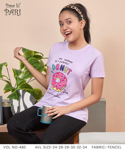 Vol 480 Papa Ki Pari Tencel Lycra Girls Top Wholesale