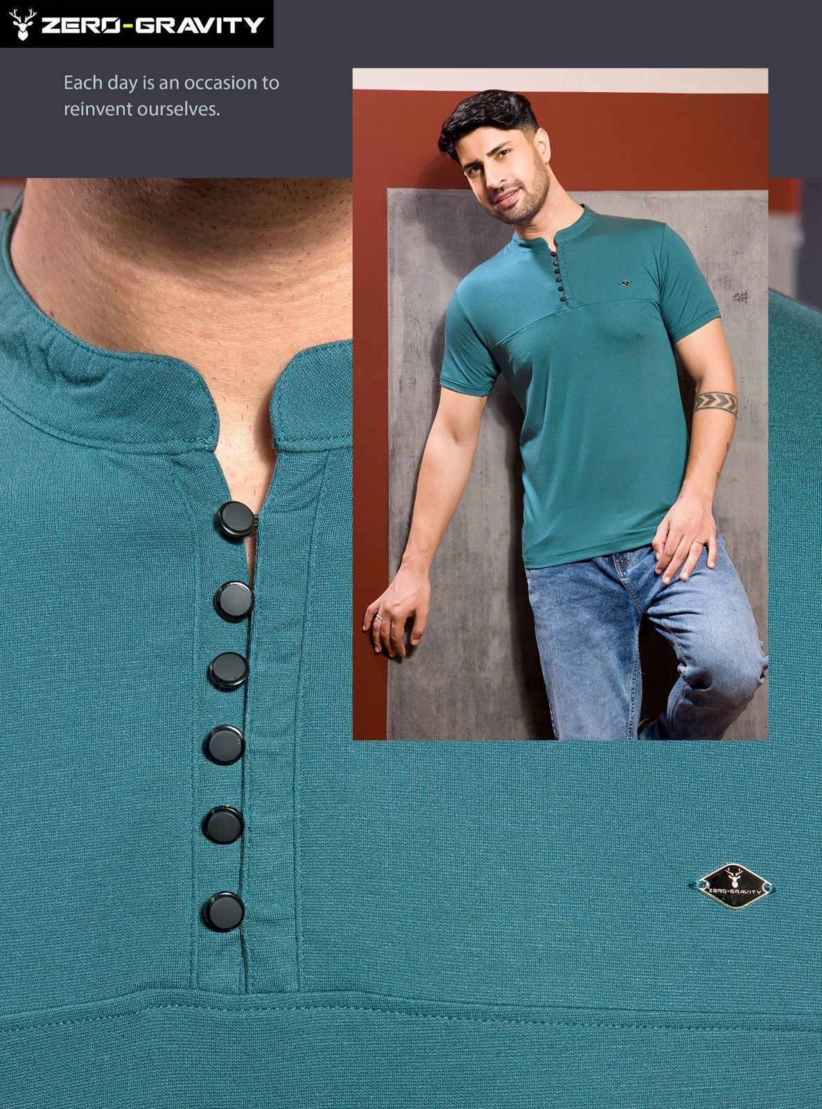 Vol 4810 To 4817 Zero Gravity Tencil Lycra Mens Tshirts Wholesale