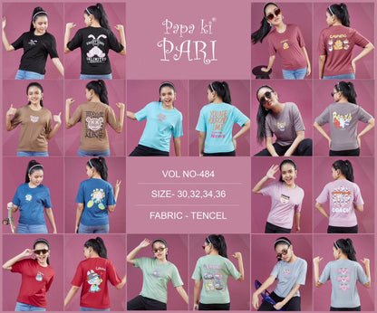 Vol 484 Papa Ki Pari Tencil Girls Top Wholesale