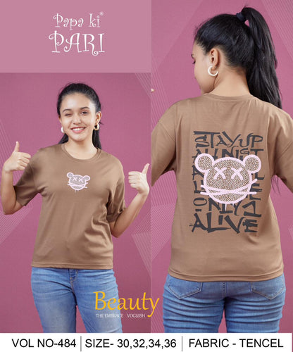 Vol 484 Papa Ki Pari Tencil Girls Top Wholesale