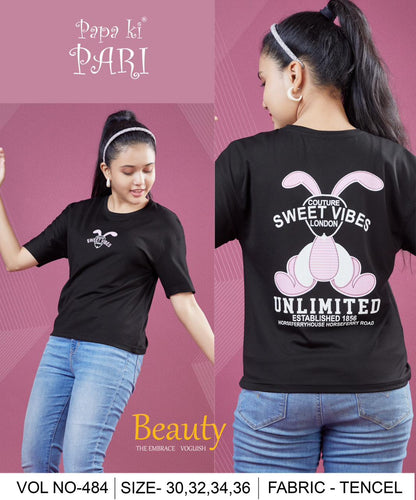 Vol 484 Papa Ki Pari Tencil Girls Top Wholesale