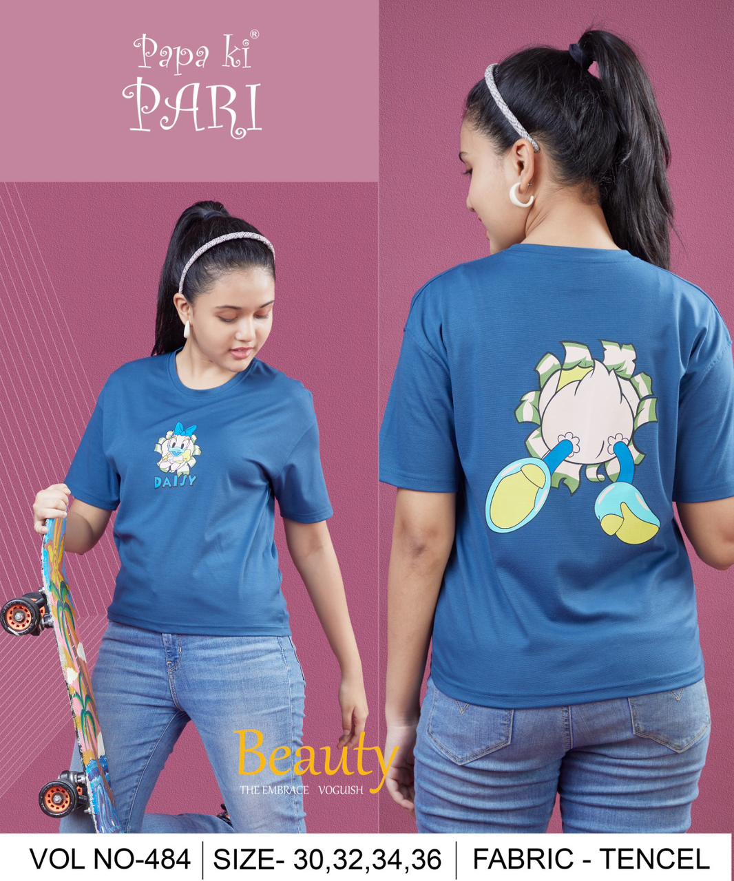 Vol 484 Papa Ki Pari Tencil Girls Top Wholesale