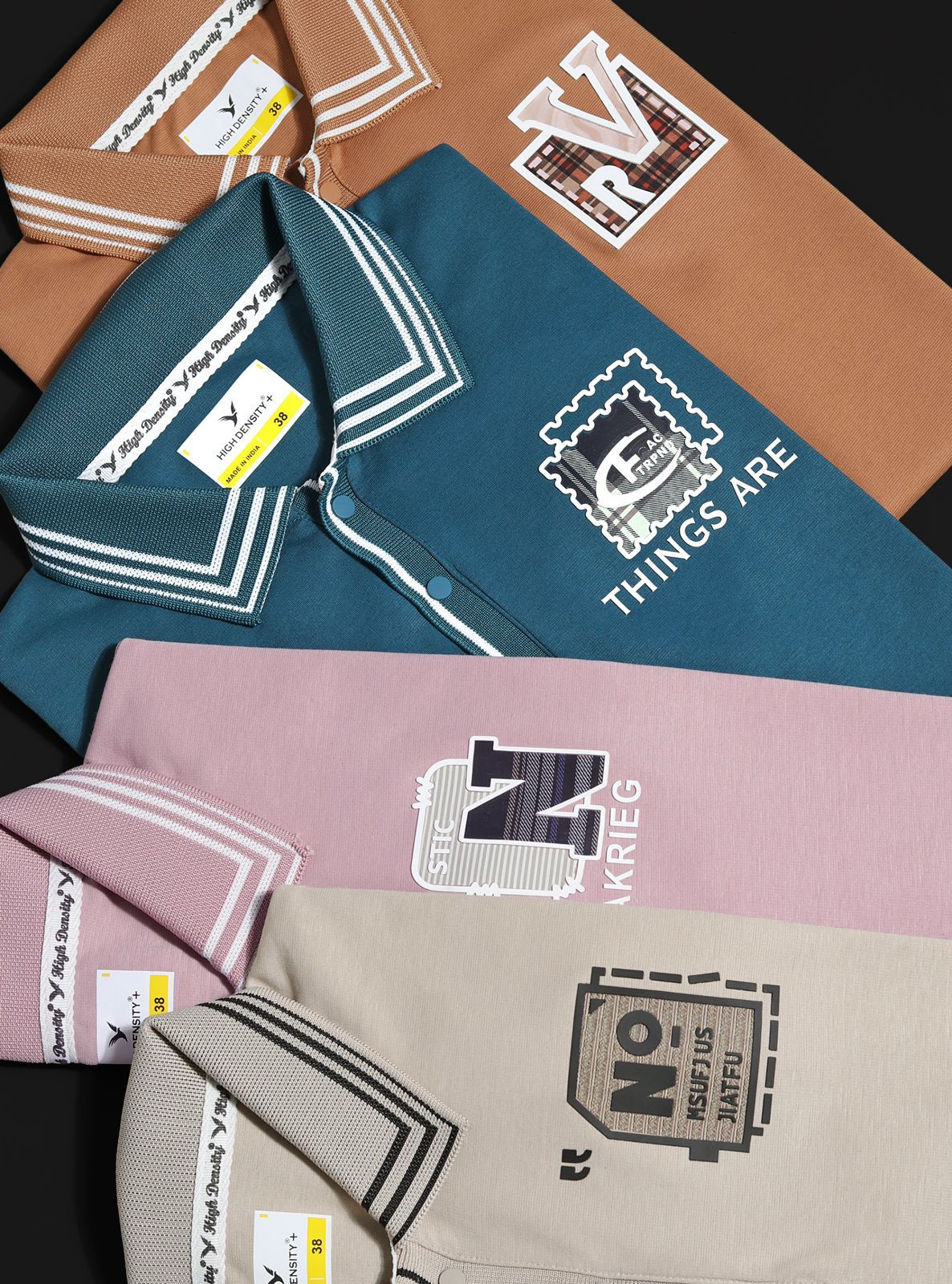 Vol 4852 To 4859 High Density Interlock Mens Tshirts Exporter