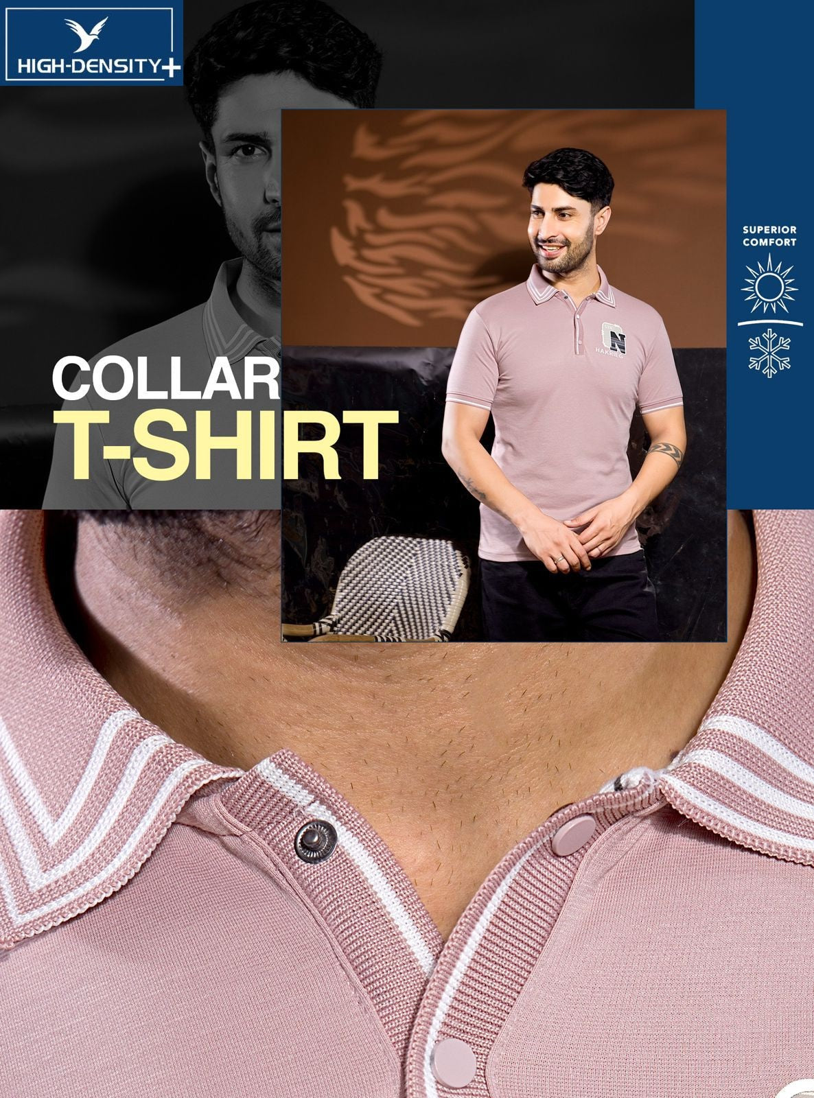 Vol 4852 To 4859 High Density Interlock Mens Tshirts Exporter