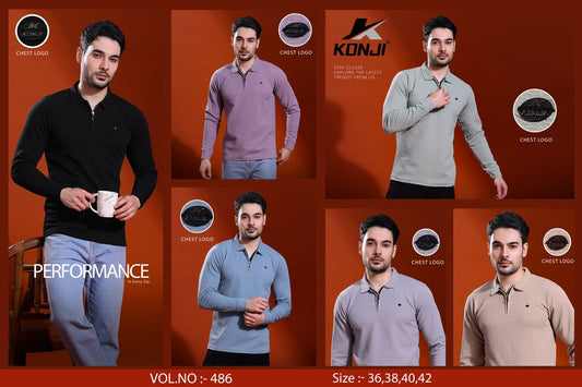 Vol 486 Konji Crepe Mens Tshirts Exporter Ahmedabad