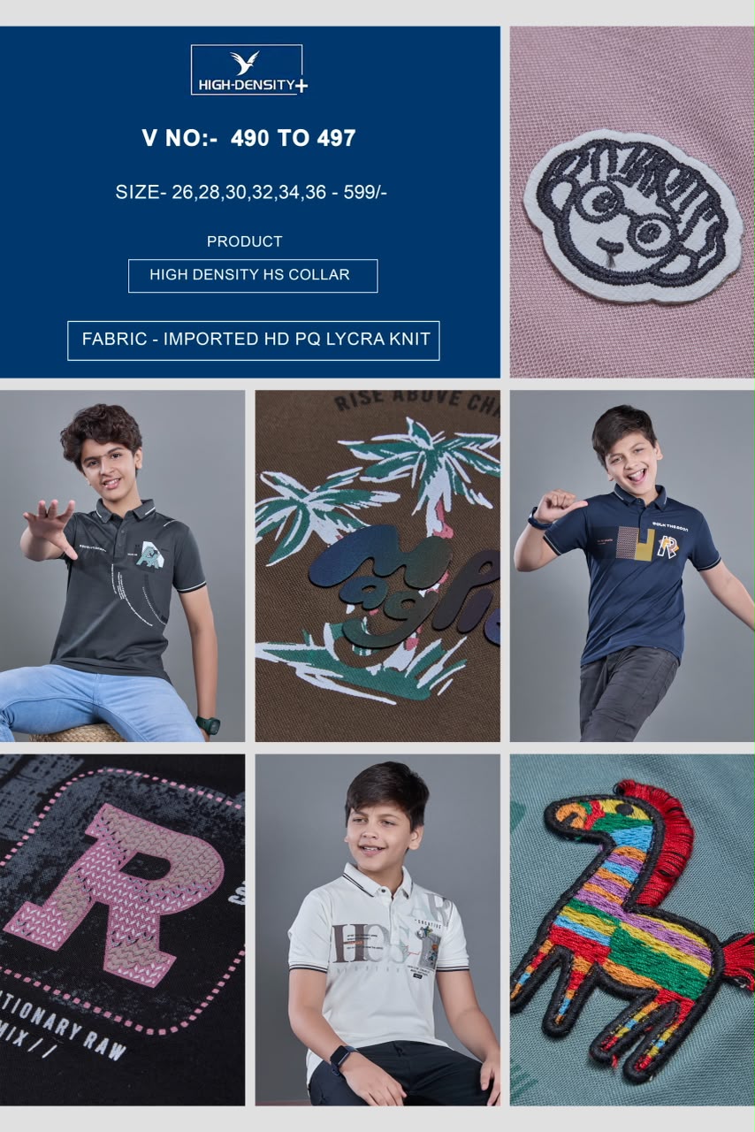 Vol 490 To 497 High Density Imported Boys Tshirt Supplier Gujarat
