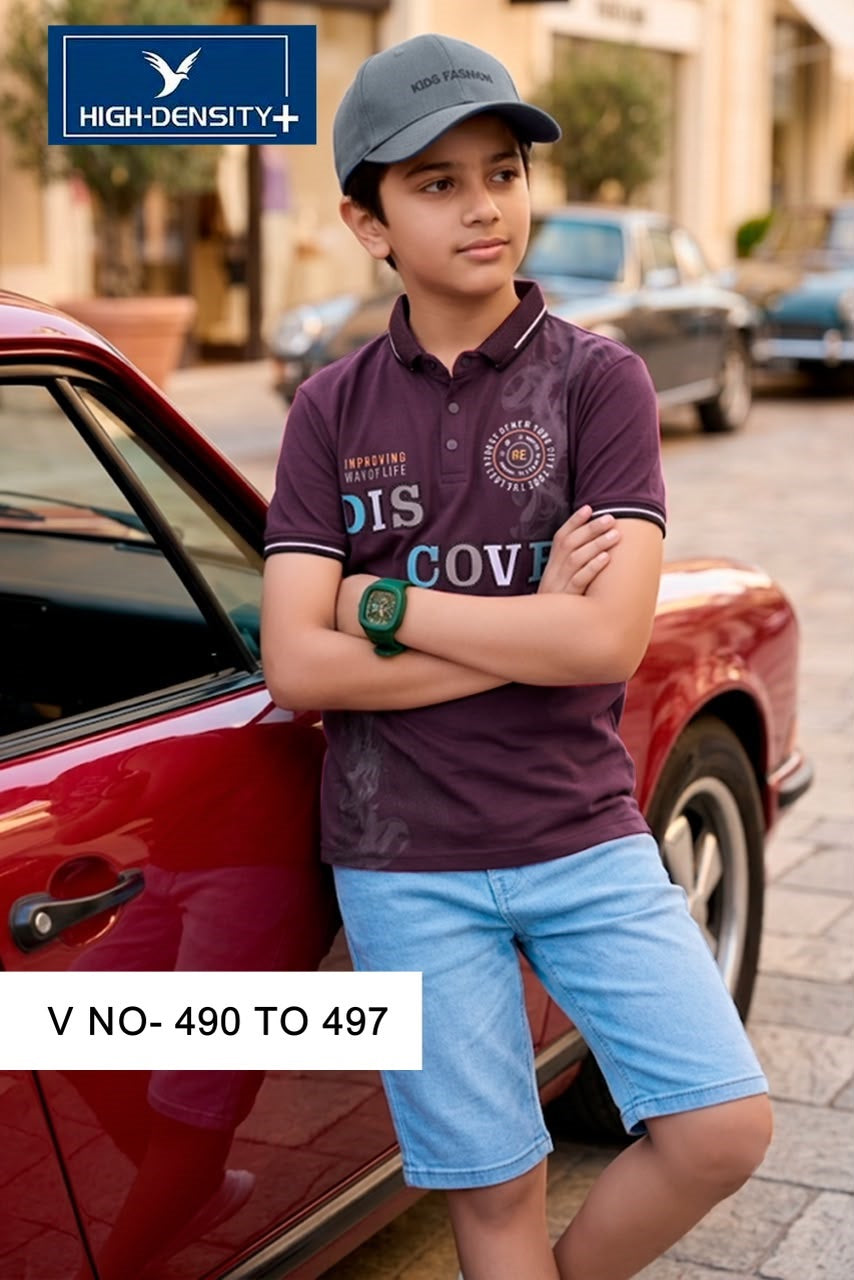 Vol 490 To 497 High Density Imported Boys Tshirt Supplier Gujarat