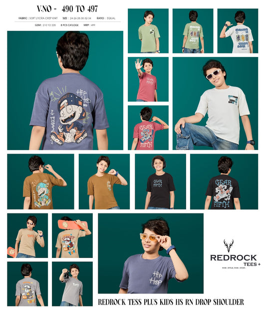 Vol 490 To 497 Redrock Knit Boys Tshirt Manufacturer