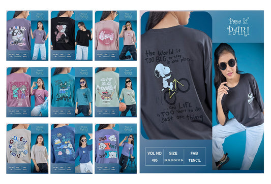 Vol 495 Papa Ki Pari Tencil Girls Top Exporter Gujarat