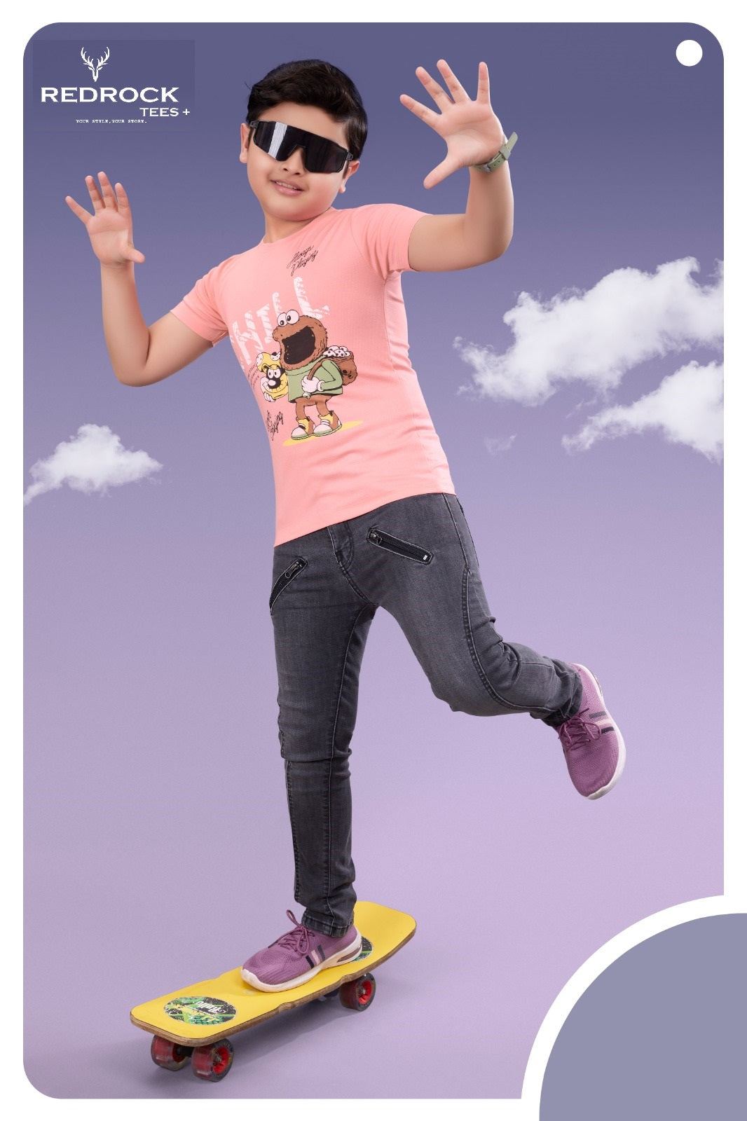 Vol 498 To 503 Hd Print Redrock Tencil Lycra Boys Tshirt Wholesaler India
