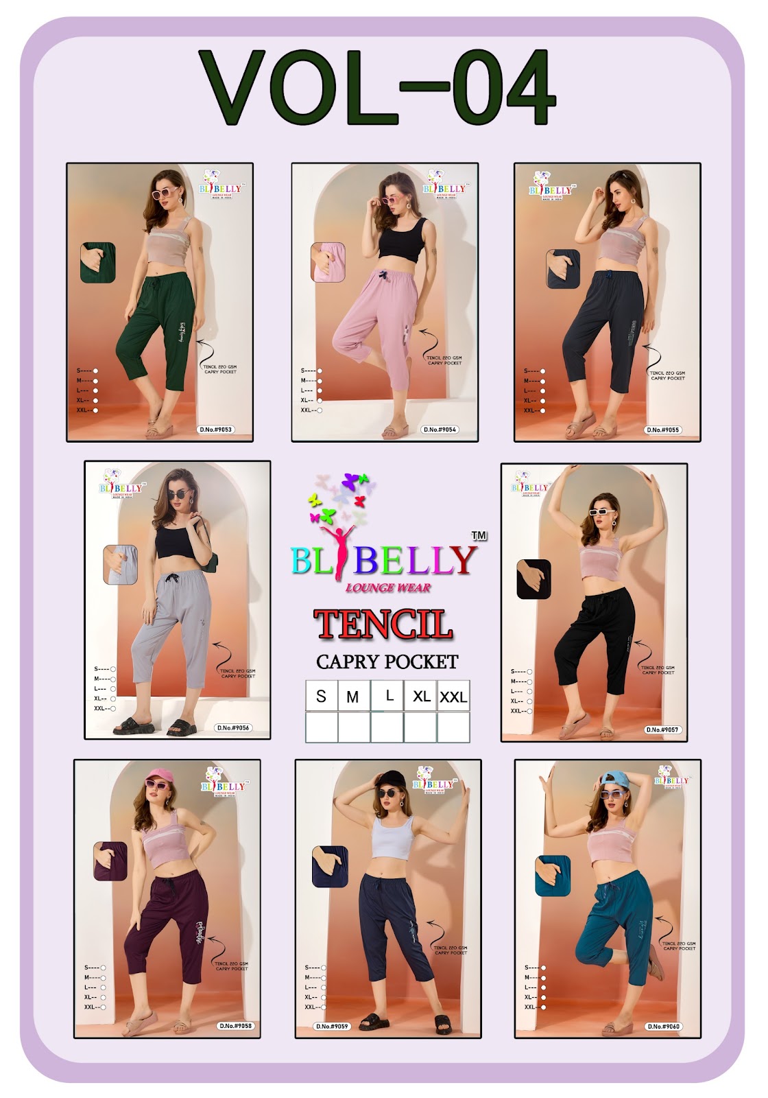 Vol 4 Belly Tencil Womens Capri Exporter Ahmedabad