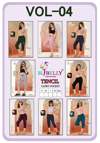 Vol 4 Belly Tencil Womens Capri Exporter Ahmedabad