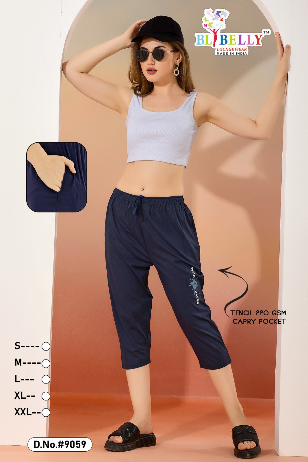 Vol 4 Belly Tencil Womens Capri Exporter Ahmedabad