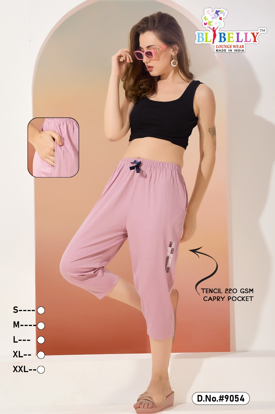 Vol 4 Belly Tencil Womens Capri Exporter Ahmedabad